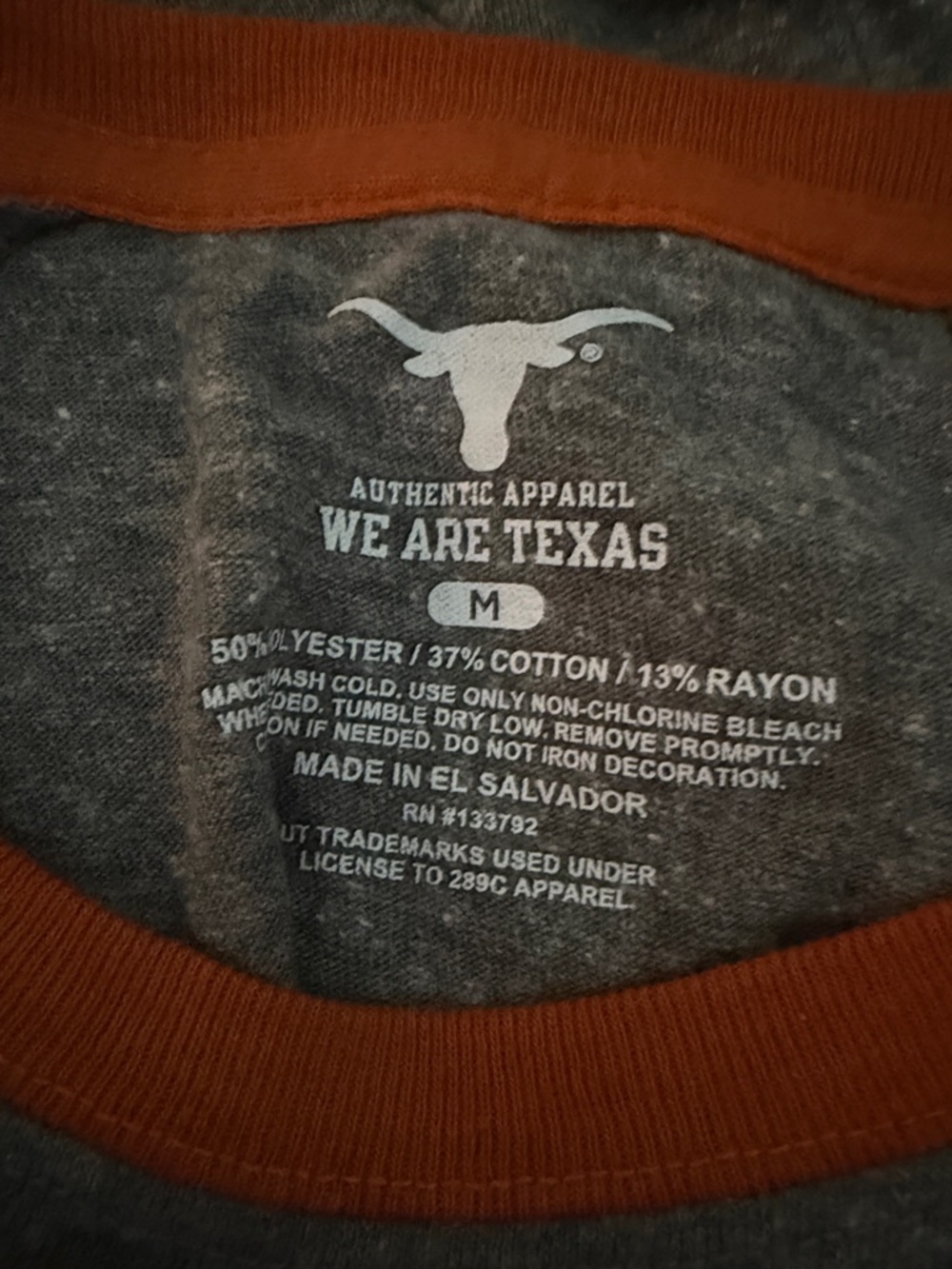 NWT Short Sleeve Raglan Tee with University of Texas Longhorns Logo - Picture 6 of 6